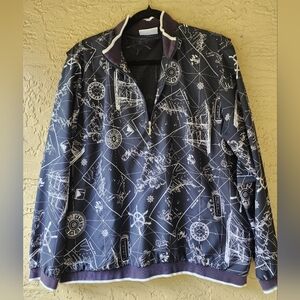 Liz Golf Nautical-Themed Windbreaker Jacket